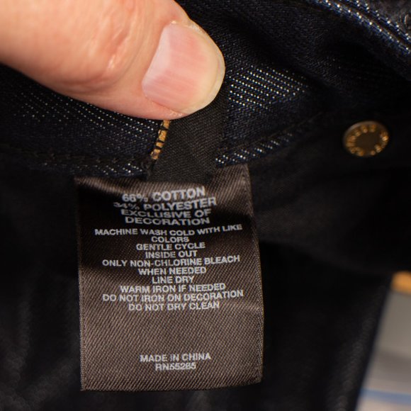 Express Stella Bootleg 8 (32 X 33) Women's Jeans Embellished Black Denim - Picture 9 of 11